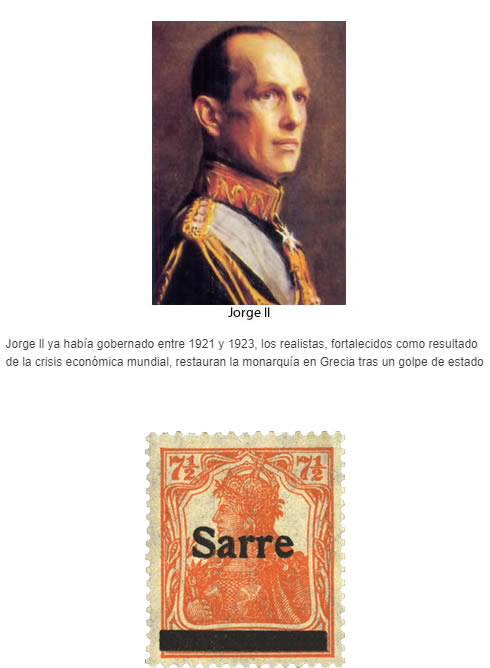 Un sello postal durante la ocupación francesa del Sarre